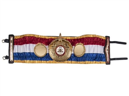 2012 Super WBA Super Welterweight Championship Belt Presented To Floyd Mayweather After Defeating Miquel Cotto On May 5, 2012 (WBC LOA, Photomatched)